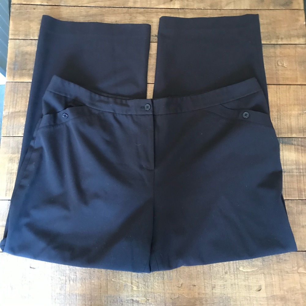 Lane Bryant black wide leg pant